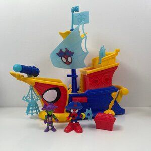 Marvel Spidey and his Amazing Friends Webs Ahoy Bubble Pirate Ship Toy